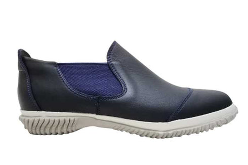 【SPINGLE SP6156 ネイビー】ストレートチップショートサイドゴアシューズ